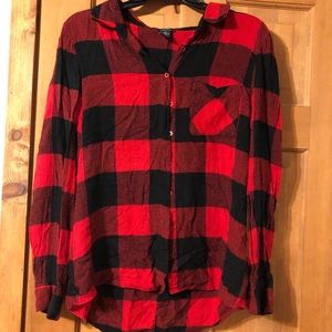 Black and red lumberjack flannel